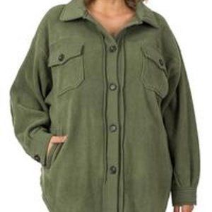 Zenana Fleece Shacket
